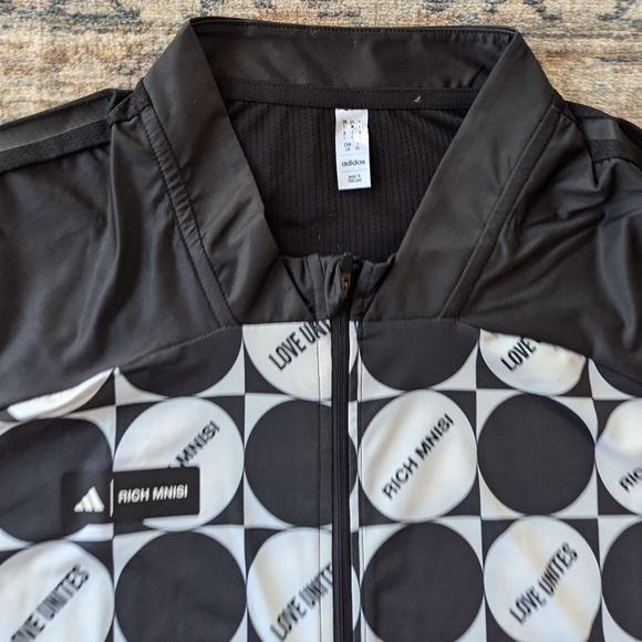 Adidas x Rich Mnisi Cycling Jersey Short Sleeve Black IA2166 Mens Size L NWTNe - Picture 9 of 9